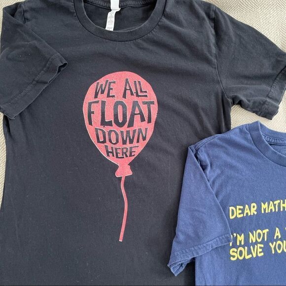 2 Graphic Tshirts Humor Stephen King It Unisex S - Picture 2 of 5